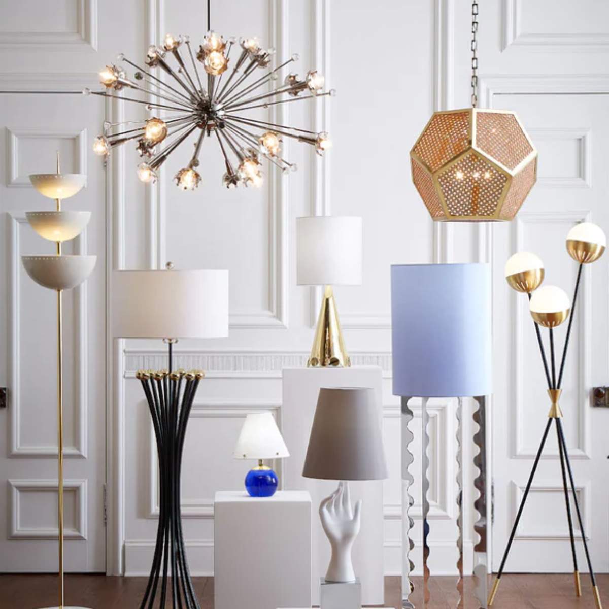 Jonathan Adler Belvedere Vanity Lamp Lavender