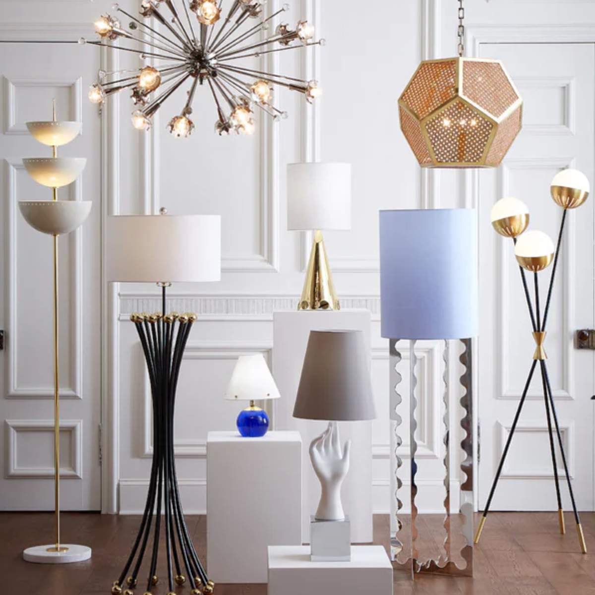 Jonathan Adler Belvedere Vanity Lamp Clear
