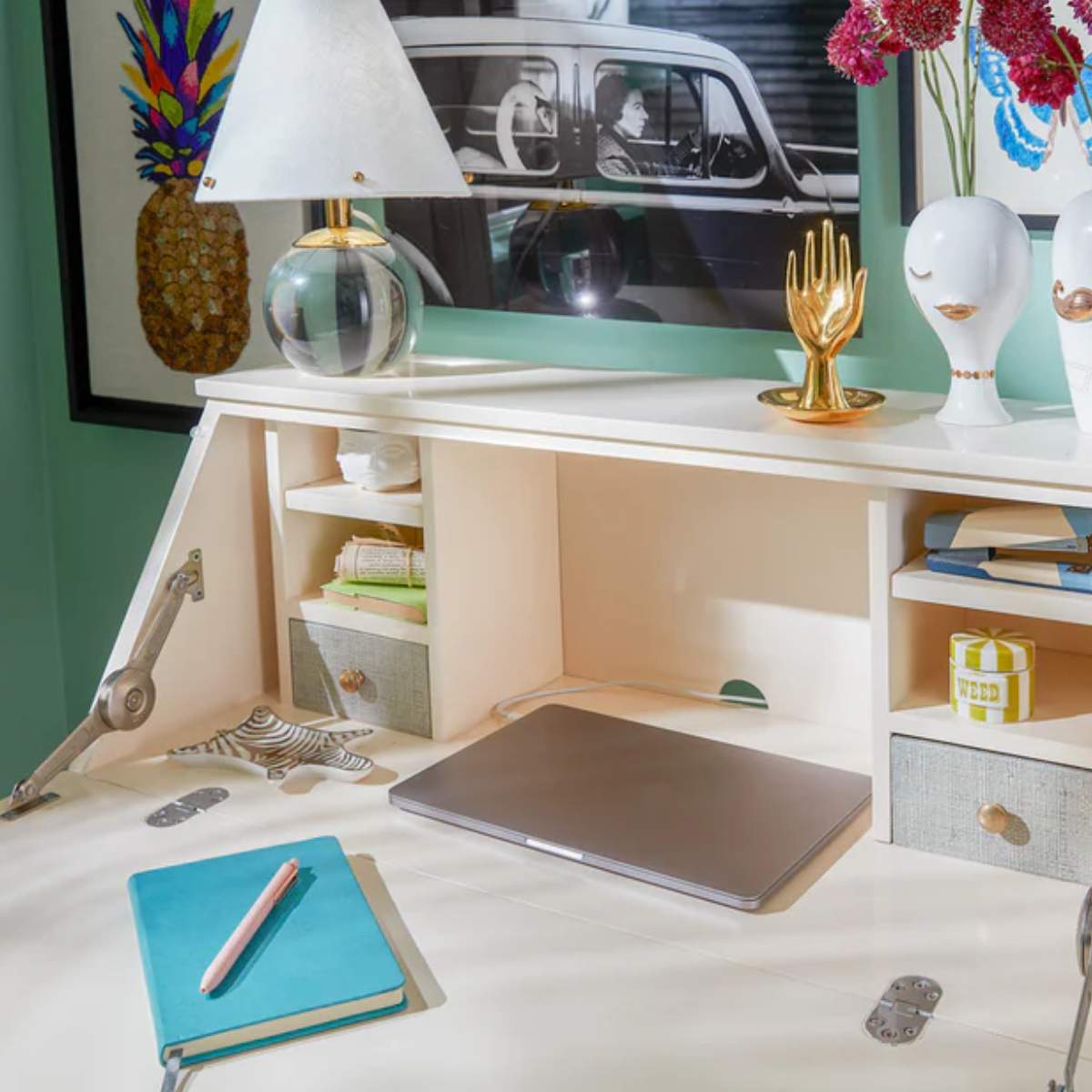 Jonathan Adler Belvedere Vanity Lamp Clear