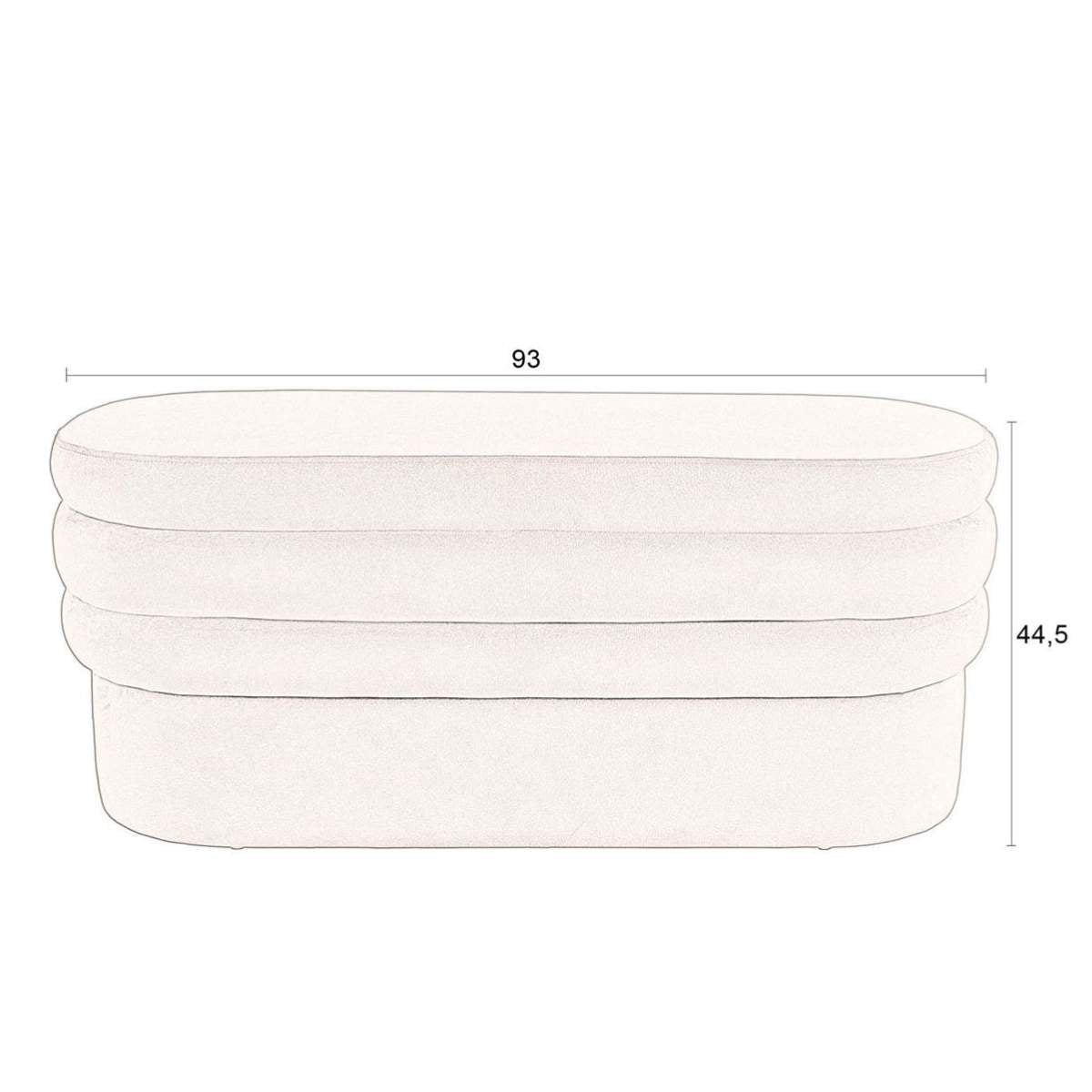 Dutch Bone Bench Aditi Brown