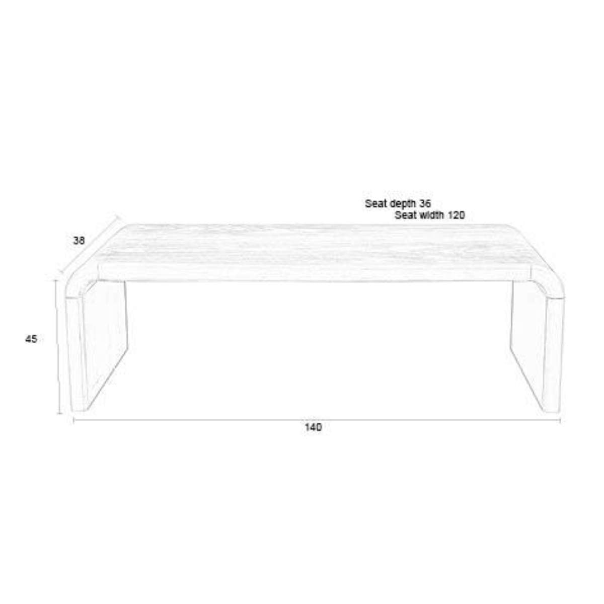 Zuiver Bench Brave