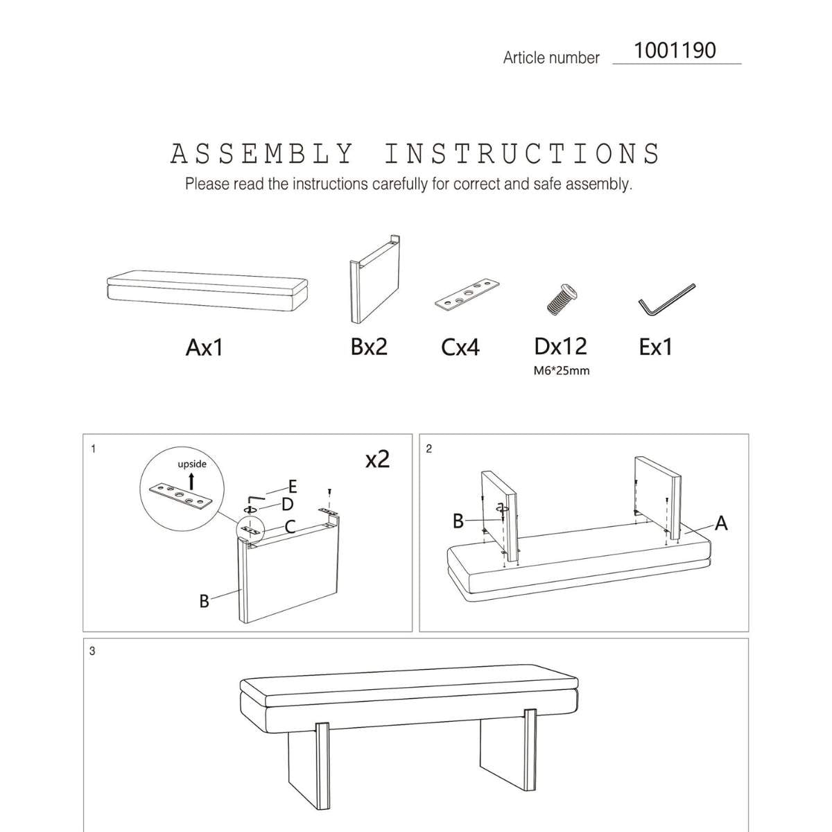 Beau&Co Bench Jappo