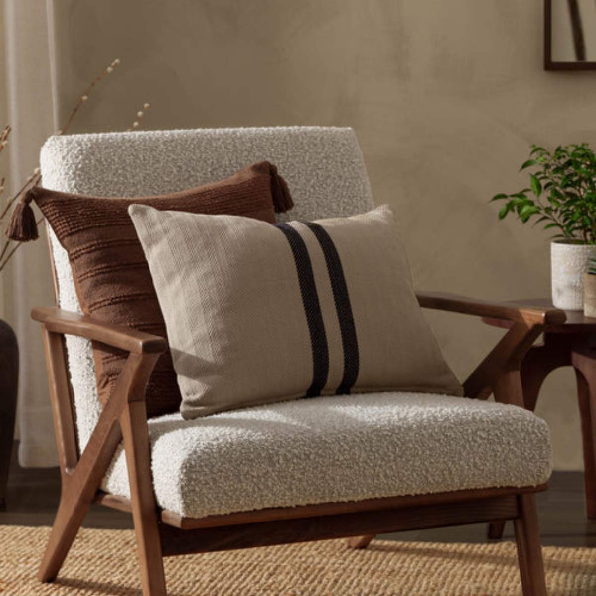 Yard Living Benton Cotton Cushion Natural