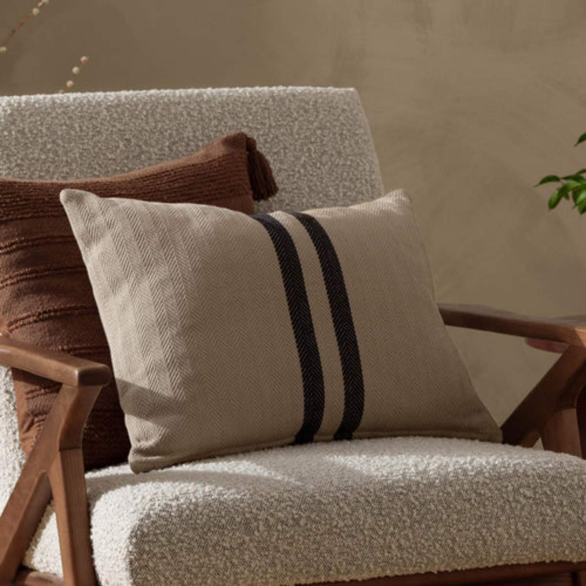 Yard Living Benton Cotton Cushion Natural