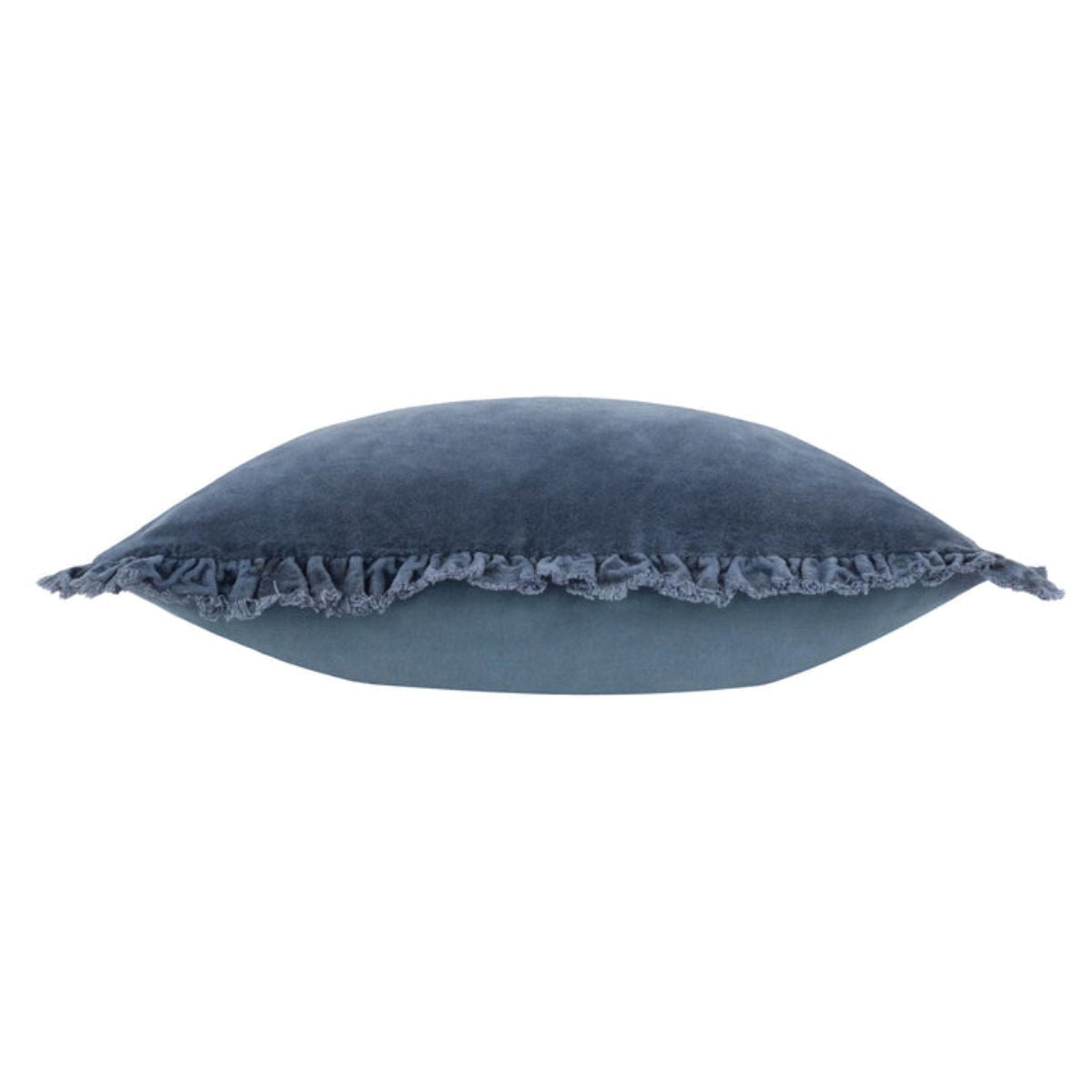 Riva Home Bertie Washed Cotton Velvet Cushion Ink