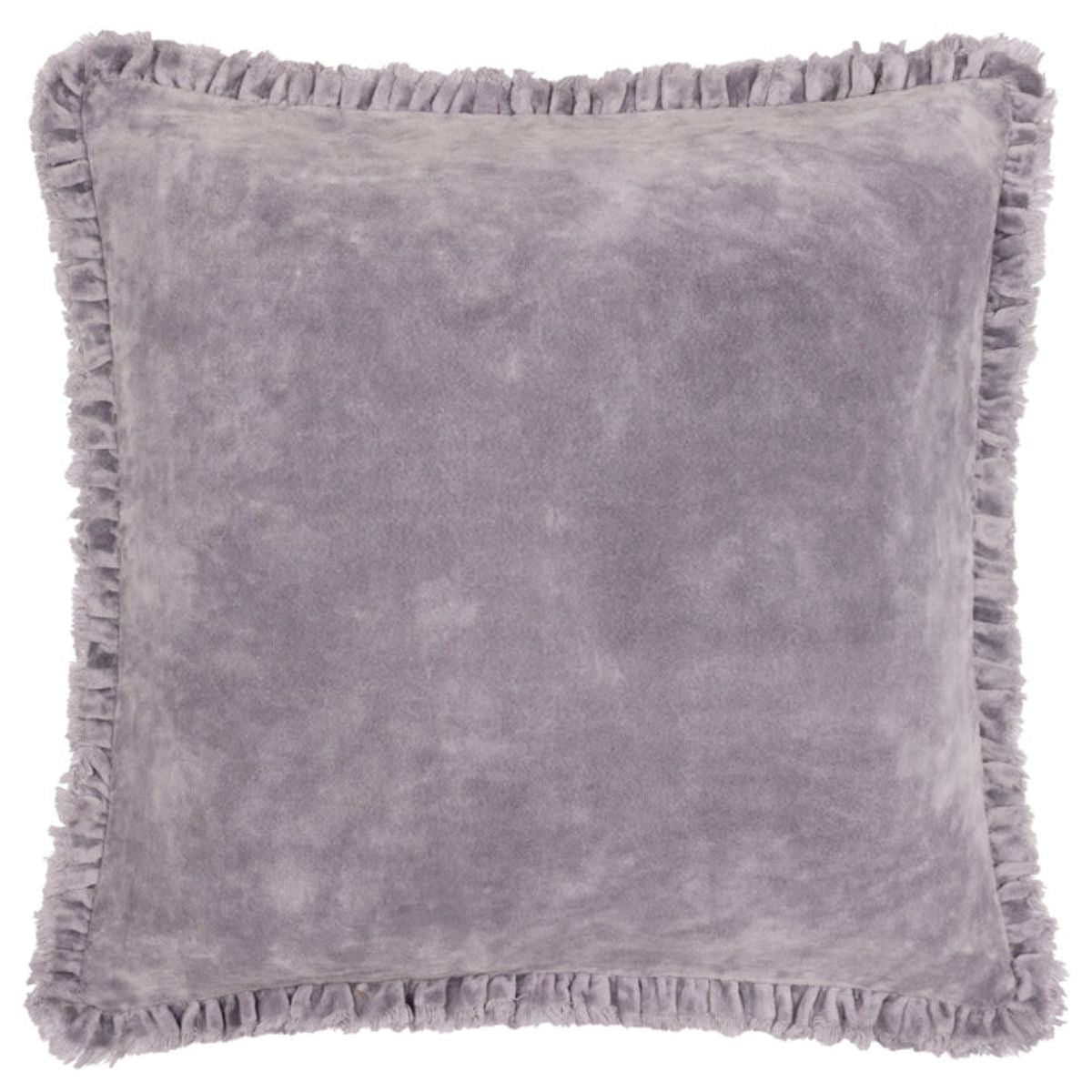 Riva Home Bertie Washed Cotton Velvet Cushion Mauve