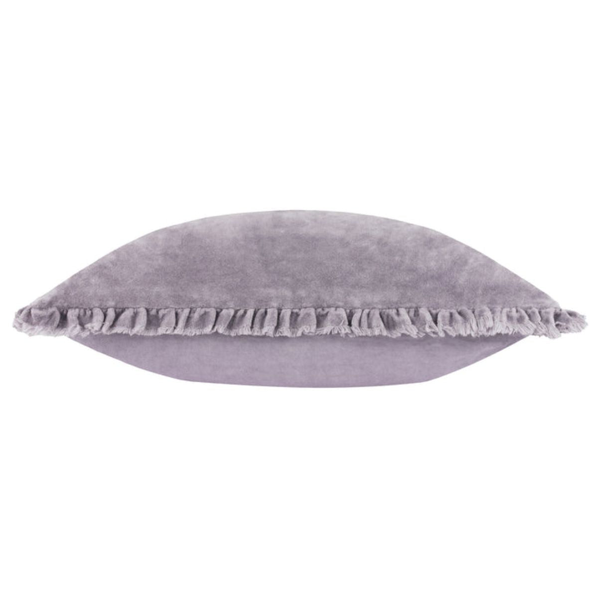 Riva Home Bertie Washed Cotton Velvet Cushion Mauve