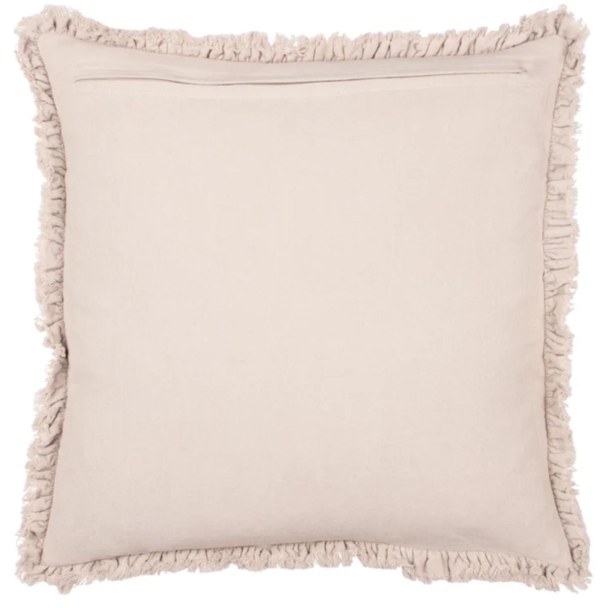 Riva Home Bertie Washed Cotton Velvet Cushion Natural