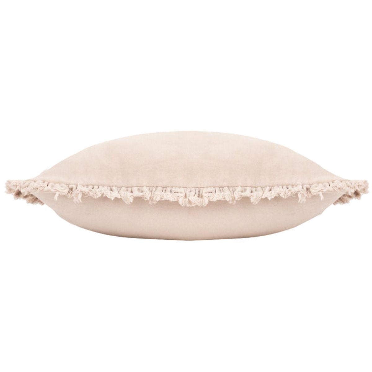 Riva Home Bertie Washed Cotton Velvet Cushion Natural