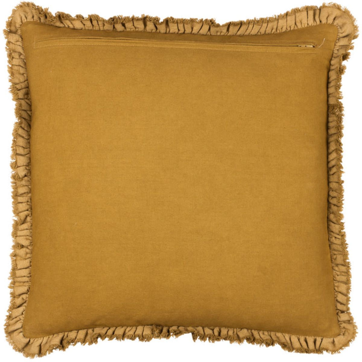 Riva Home Bertie Washed Cotton Velvet Cushion Saffron