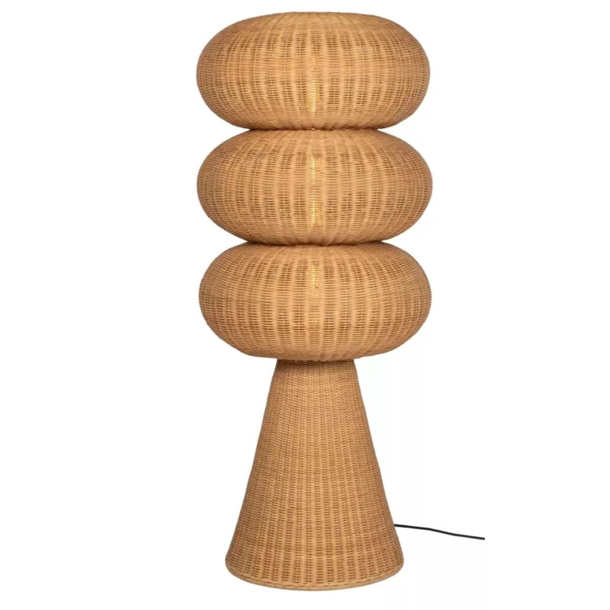 Vincent Shepherd Bill Rattan Floor Lamp Large