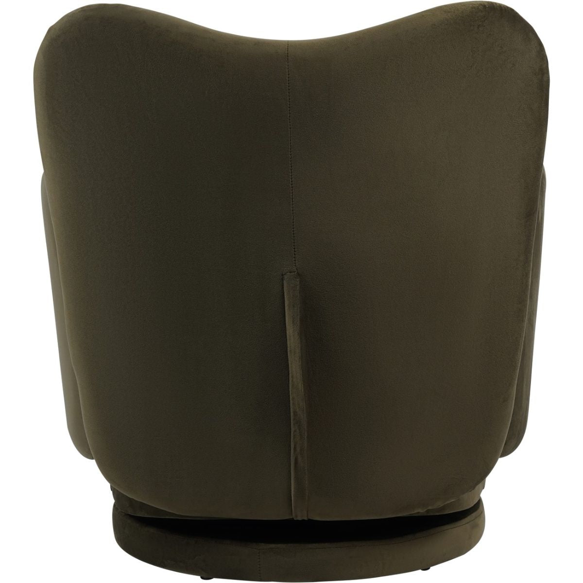 Libra Interiors Bingham Upholstered Swivel Chair Velvet Green