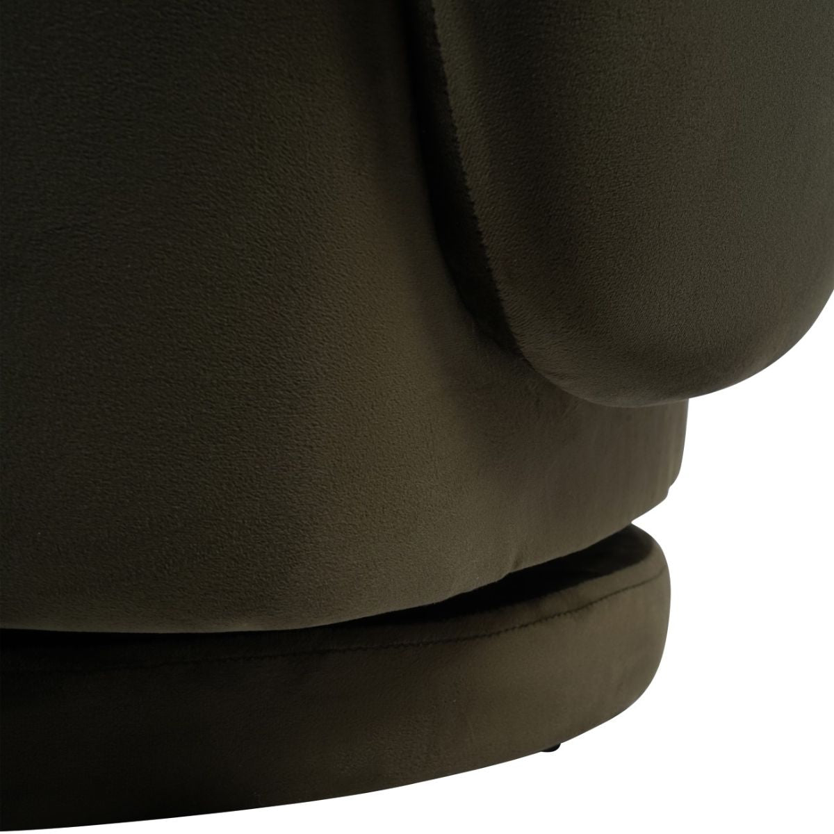 Libra Interiors Bingham Upholstered Swivel Chair Velvet Green