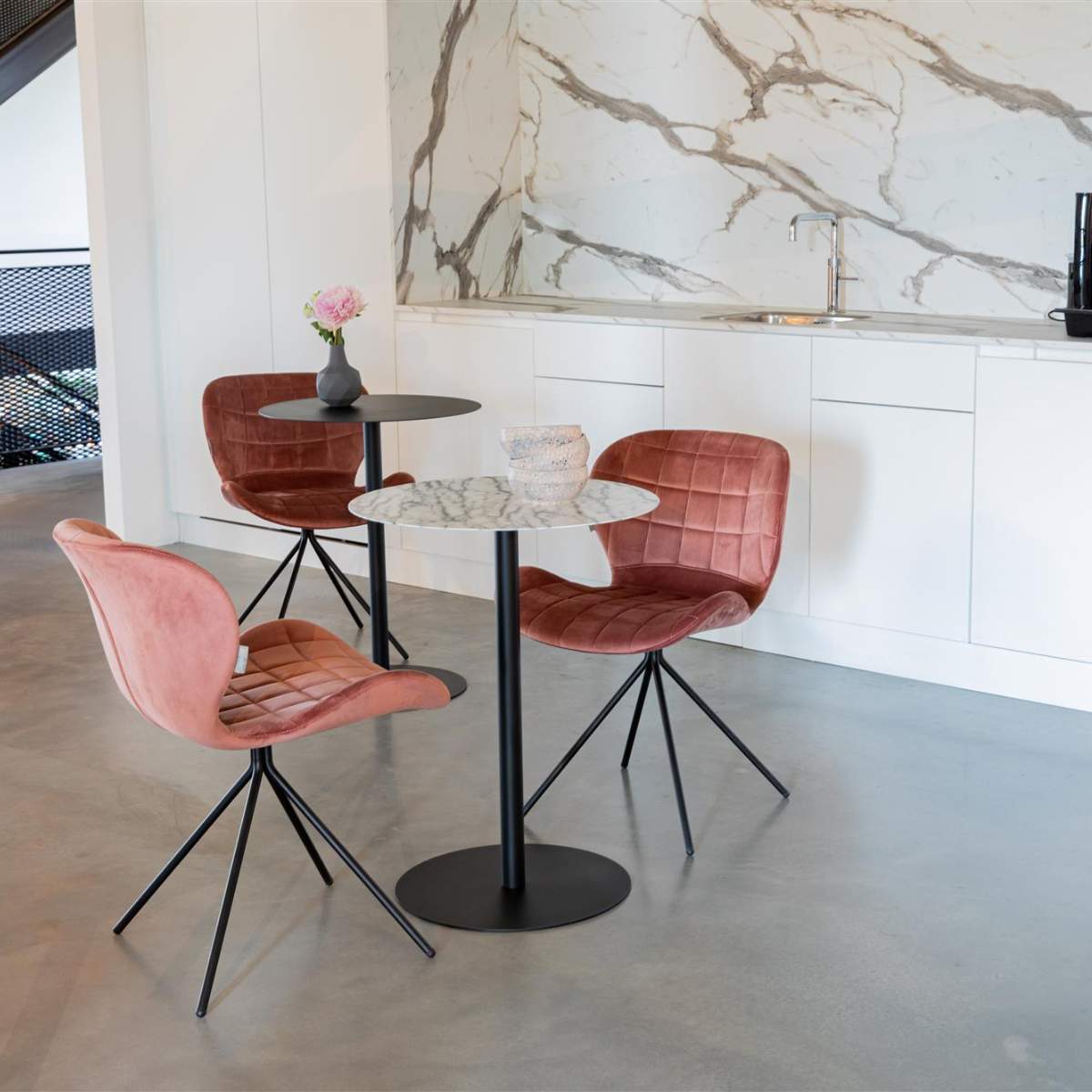 Zuiver Bistro Table Snow Black