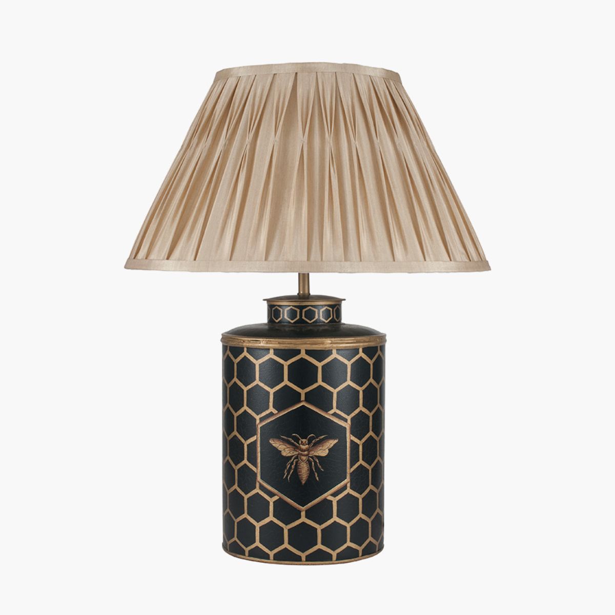 Pacific Lifestyle Black Honeycomb Hand Painted Metal Table Lamp Base