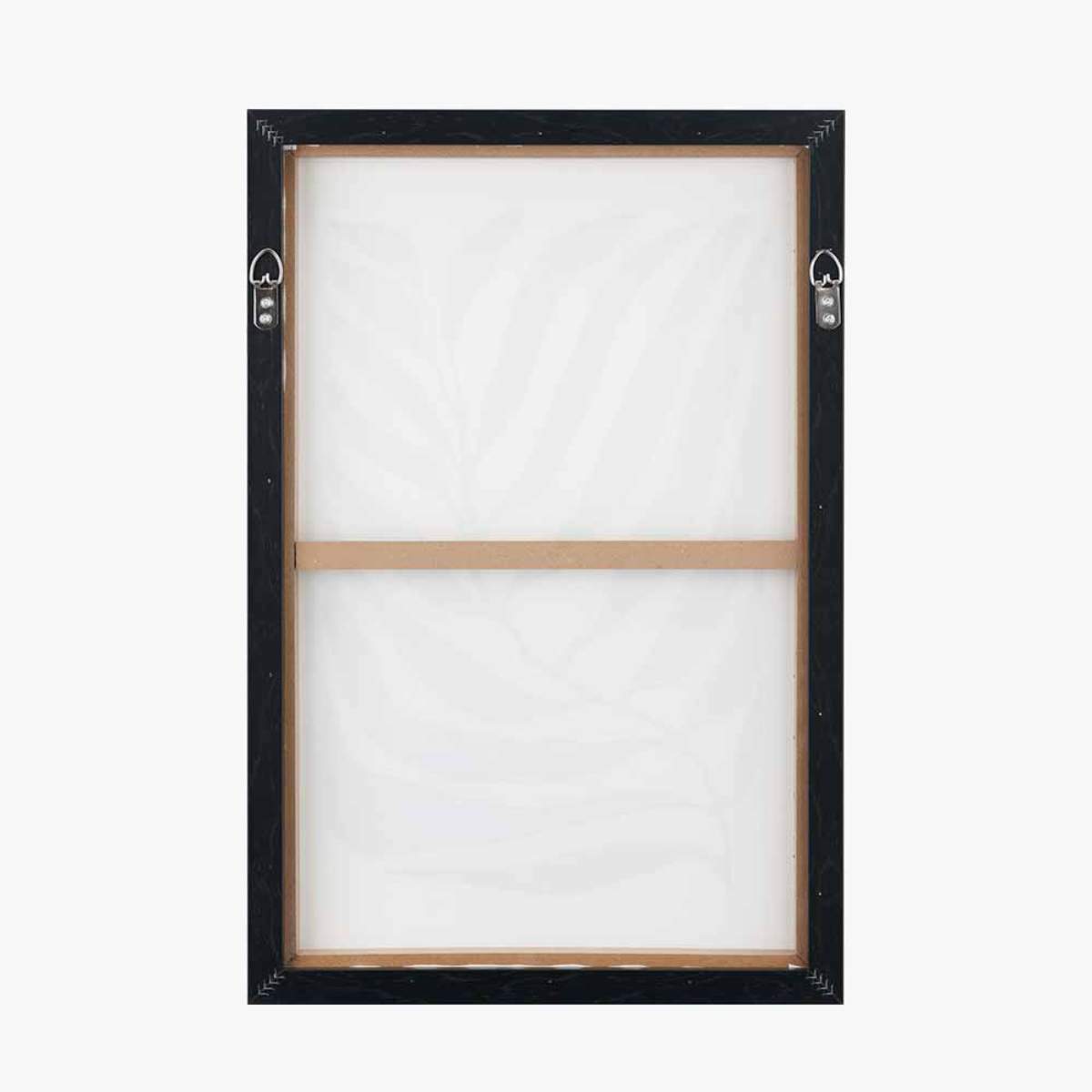 Pacific Lifestyle S/2 Black Leaf Print Canvases with Black Frames