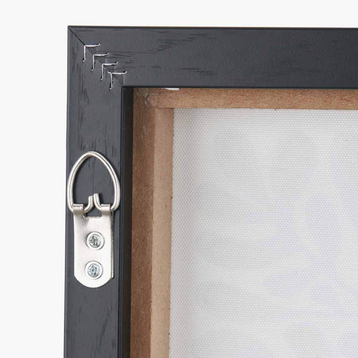 Pacific Lifestyle S/2 Black Leaf Print Square Canvases with Black Frames