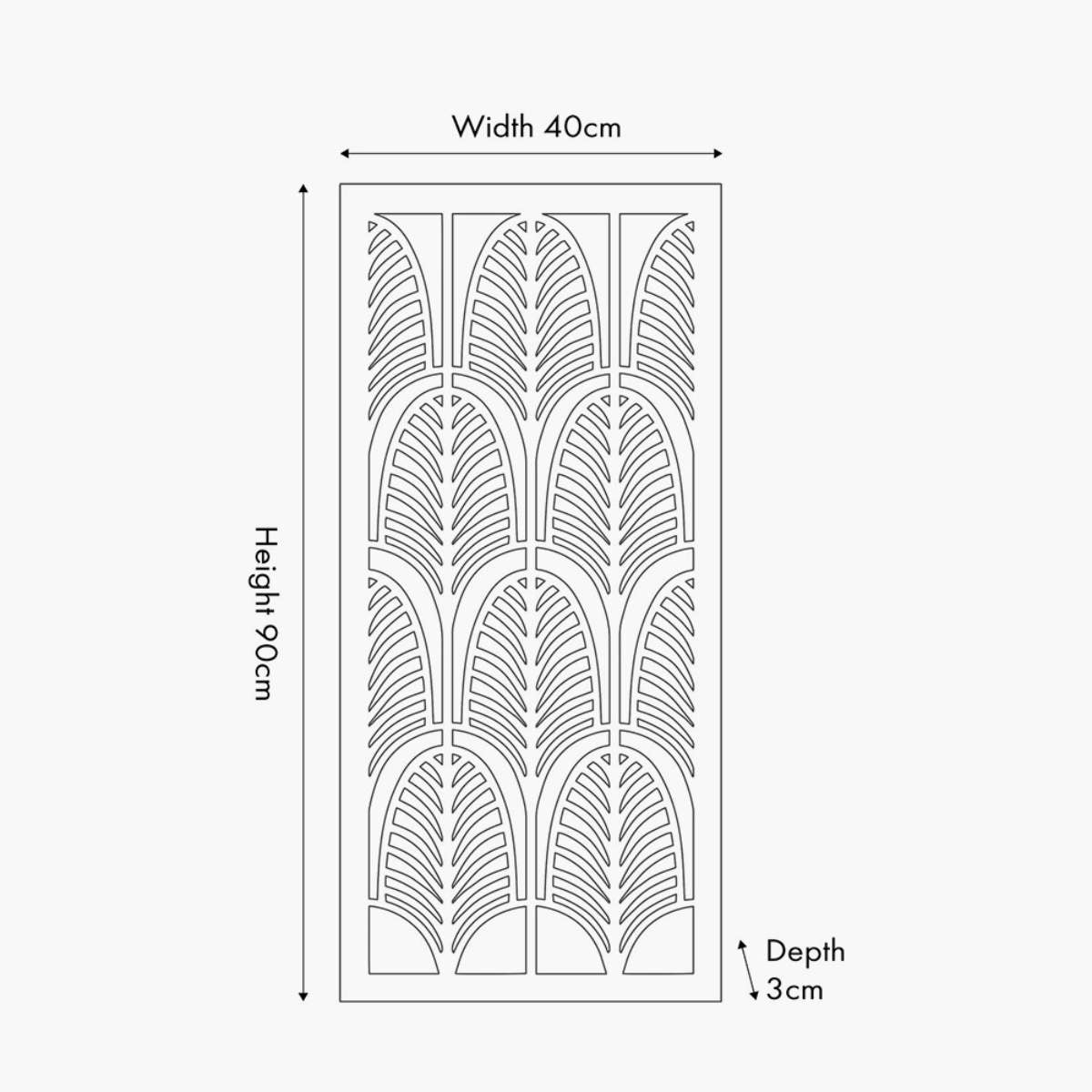 Pacific Lifestyle Black Metal Rectangular Mirrored Wall Art