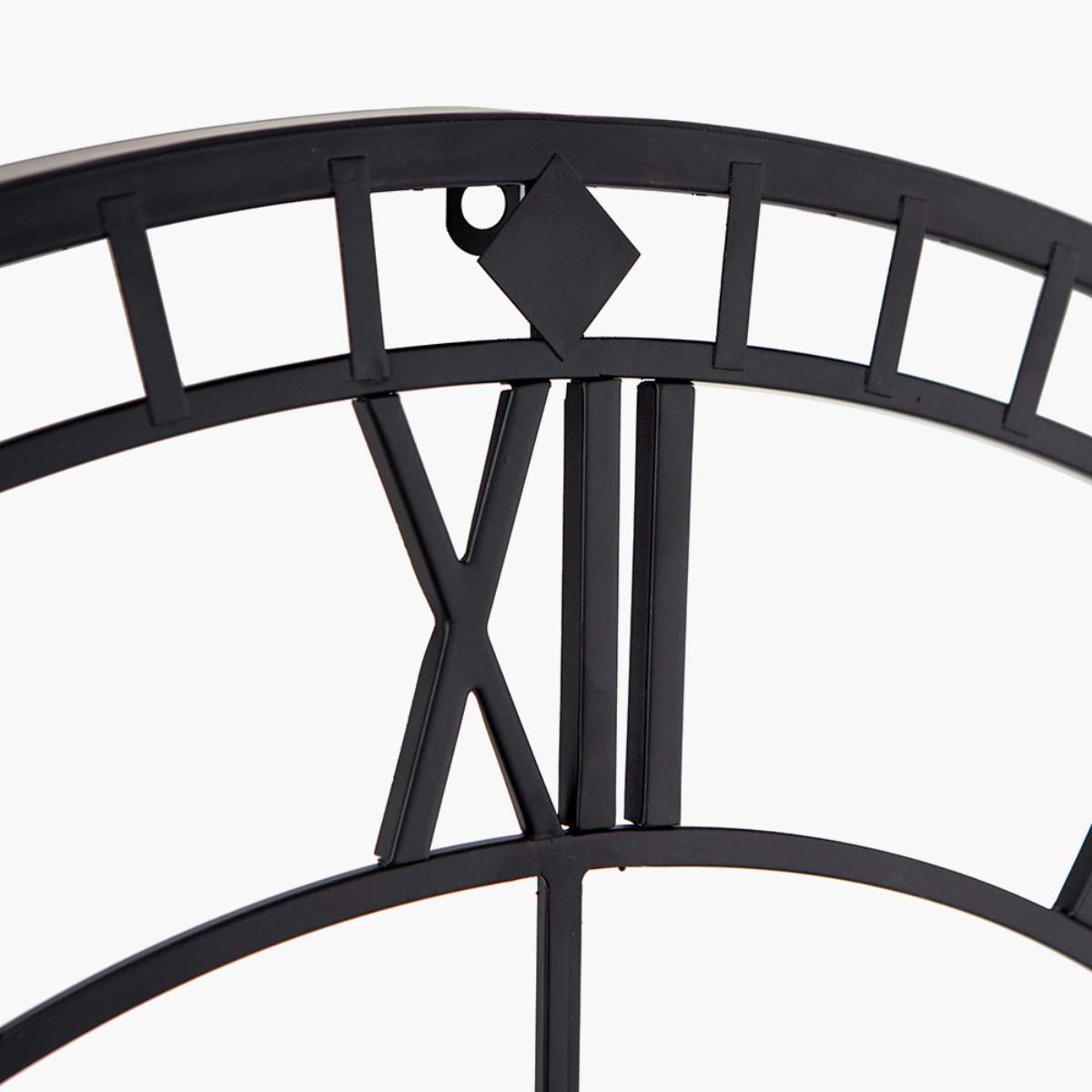 Pacific Lifestyle Black Metal Round Wall Clock Large