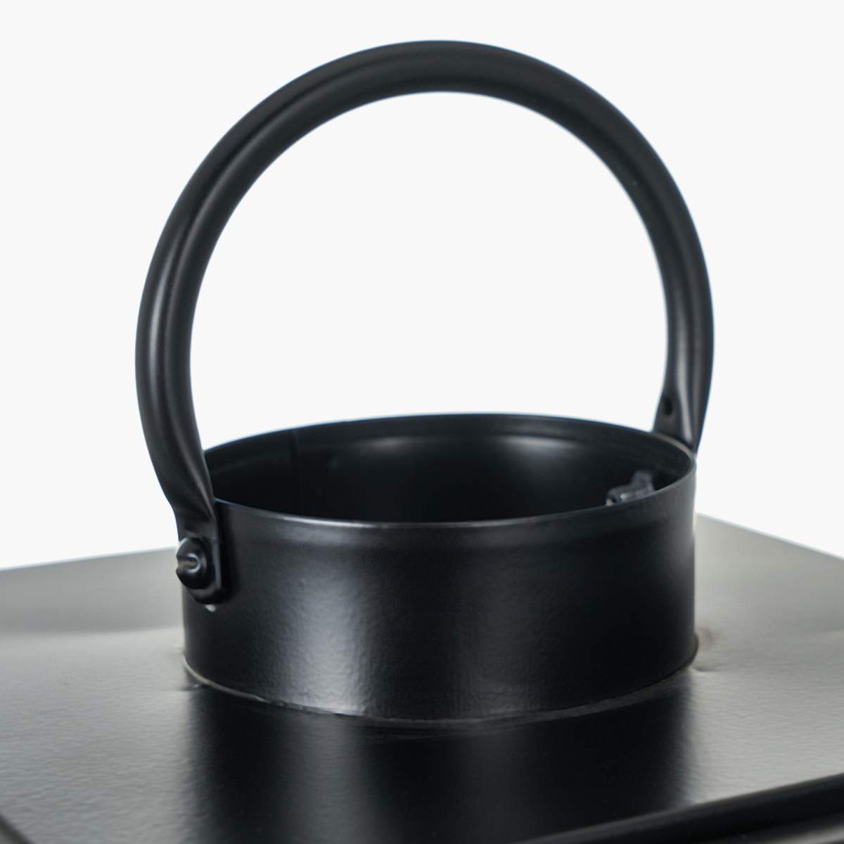 Pacific Lifestyle S/2 Black Metal and Ribbed Glass Lanterns
