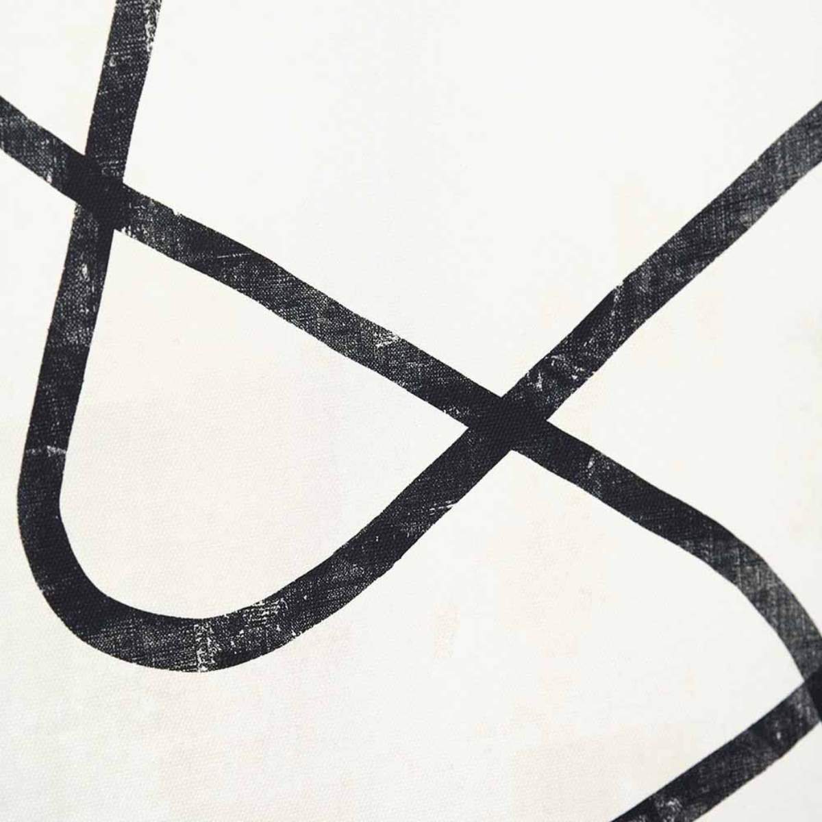 Pacific Lifestyle S/2 Black Squiggle Print Canvases with Black Frames