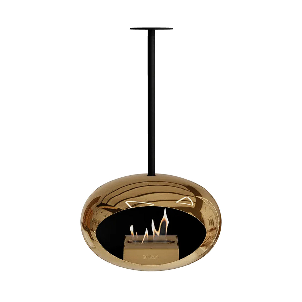 Le Feu Sky Bio Ethanol Fireplace - Chromed Rose Gold