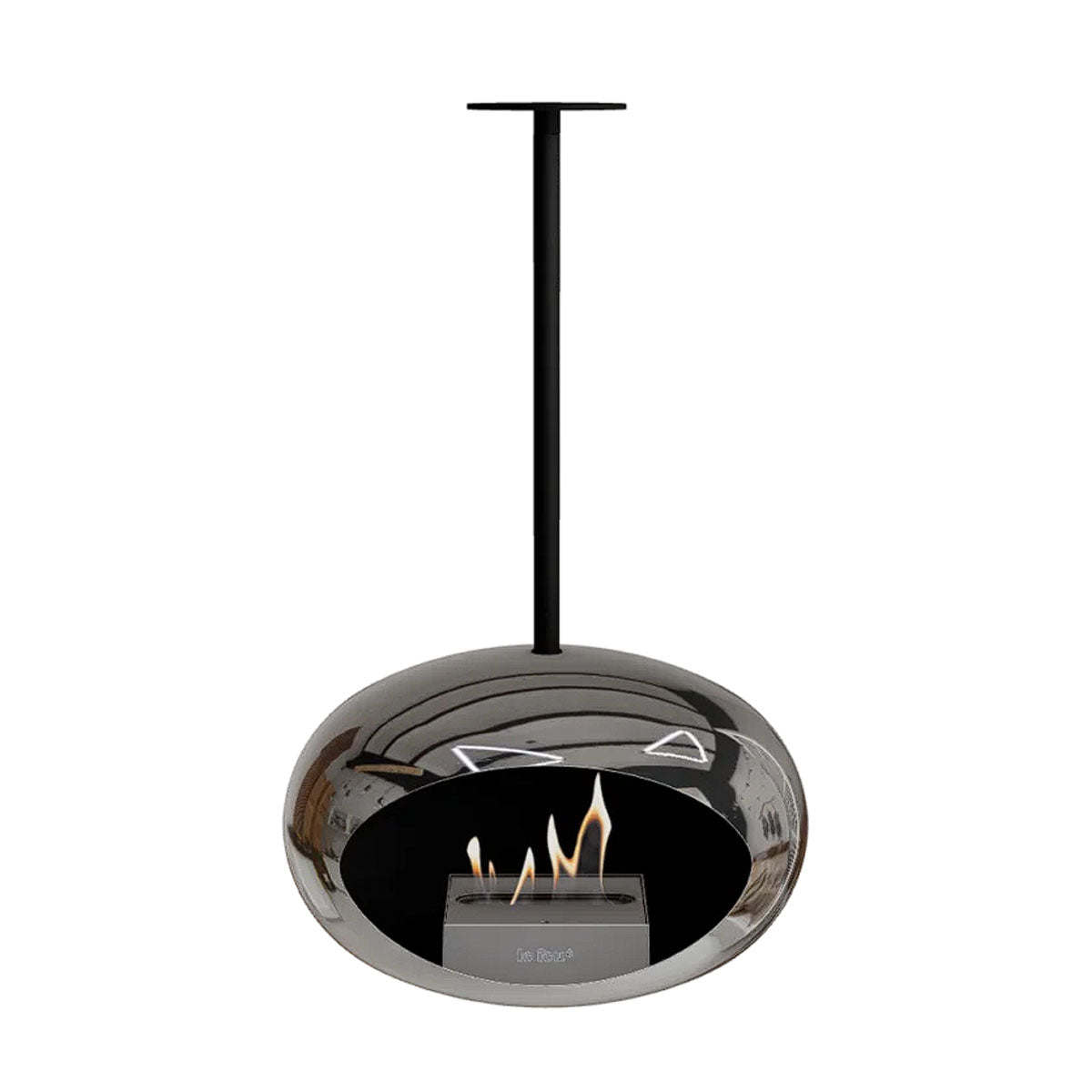Le Feu Sky Bio Ethanol Fireplace - Chromed Silver