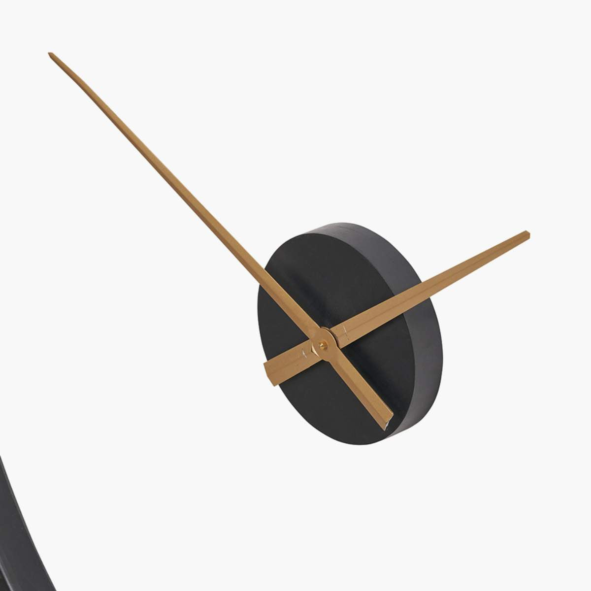 Pacific Lifestyle Black and Gold 2 Piece Open Wall Clock
