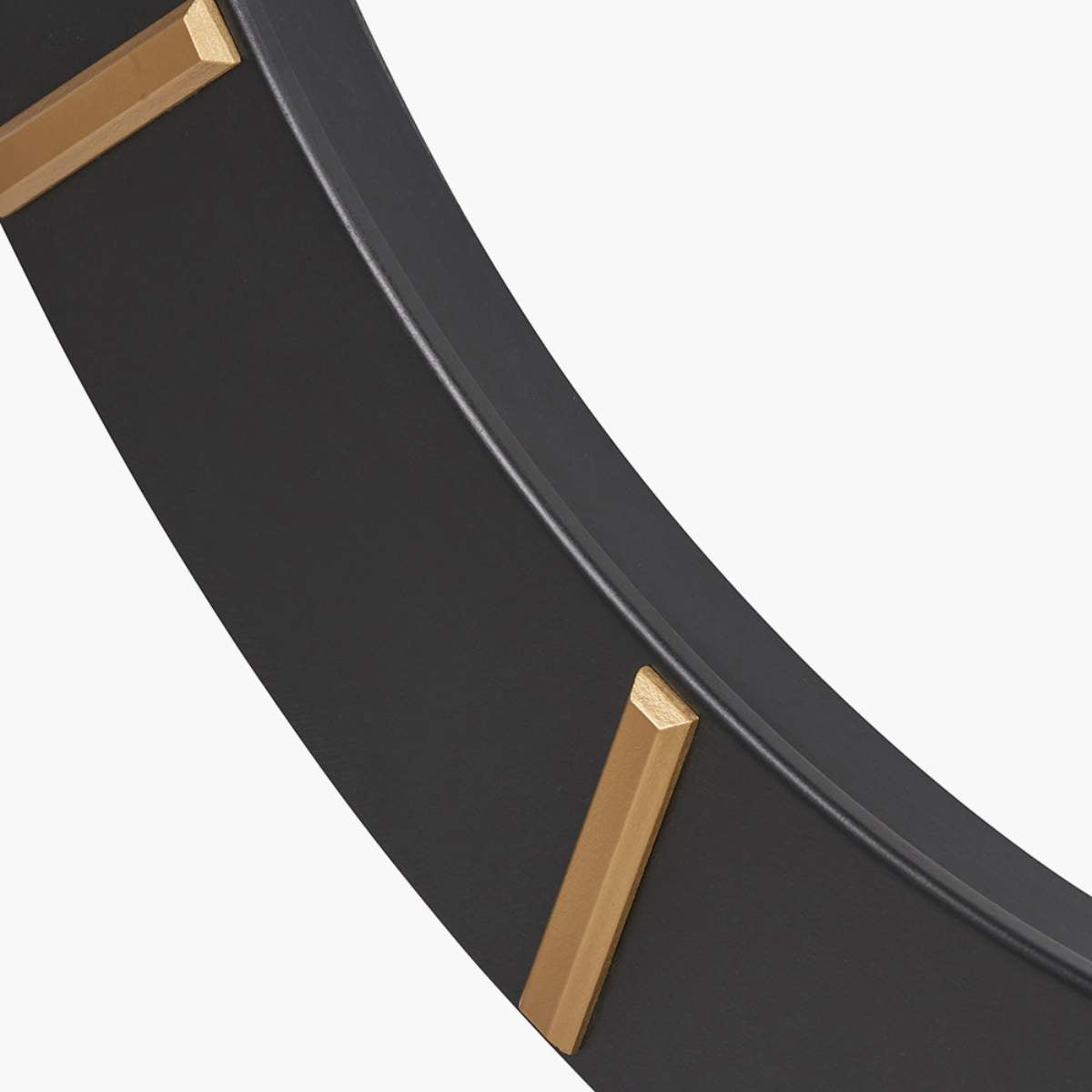 Pacific Lifestyle Black and Gold 2 Piece Open Wall Clock