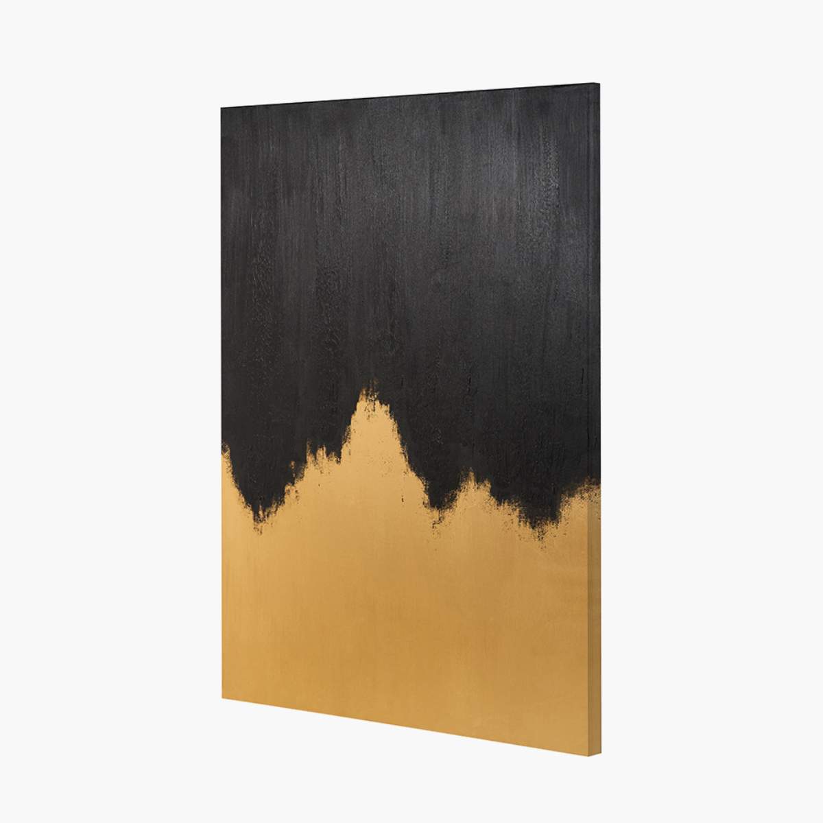Beau&Co Black and Gold Abstract Frameless Canvas