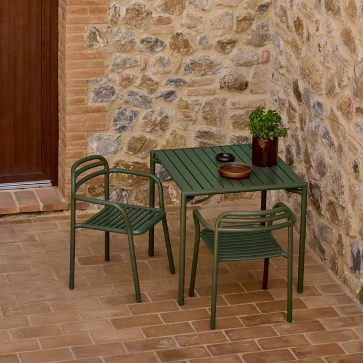 Cane-line Bliss Dining Table Incl. 2 Bliss Armchairs