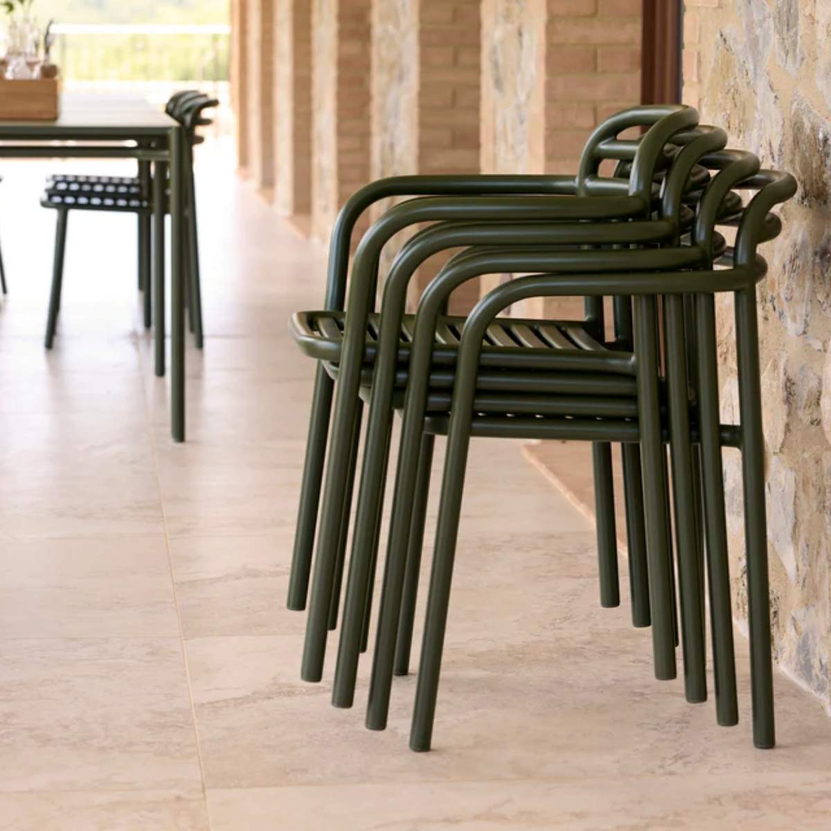 Cane-line Bliss Dining Table Rect. Incl. 4 Bliss Armchairs