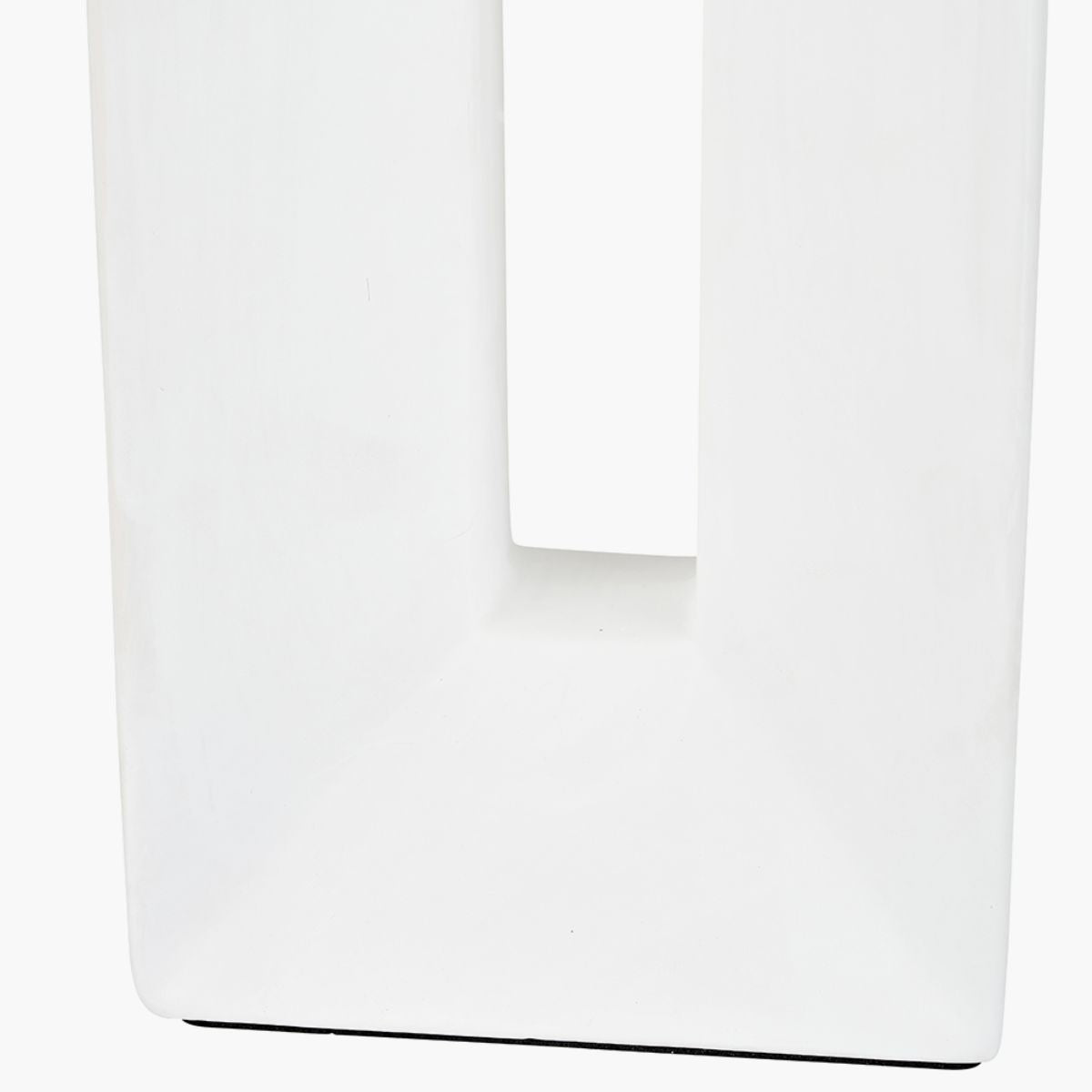 Pacific Lifestyle Block White Ceramic Tall Table Lamp