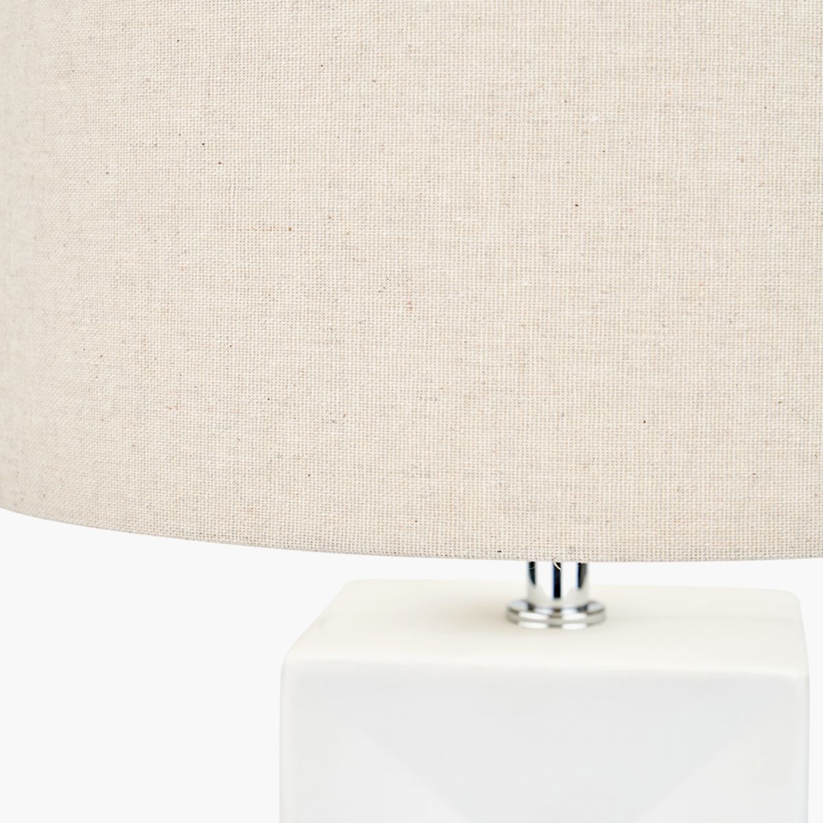 Pacific Lifestyle Block White Ceramic Tall Table Lamp