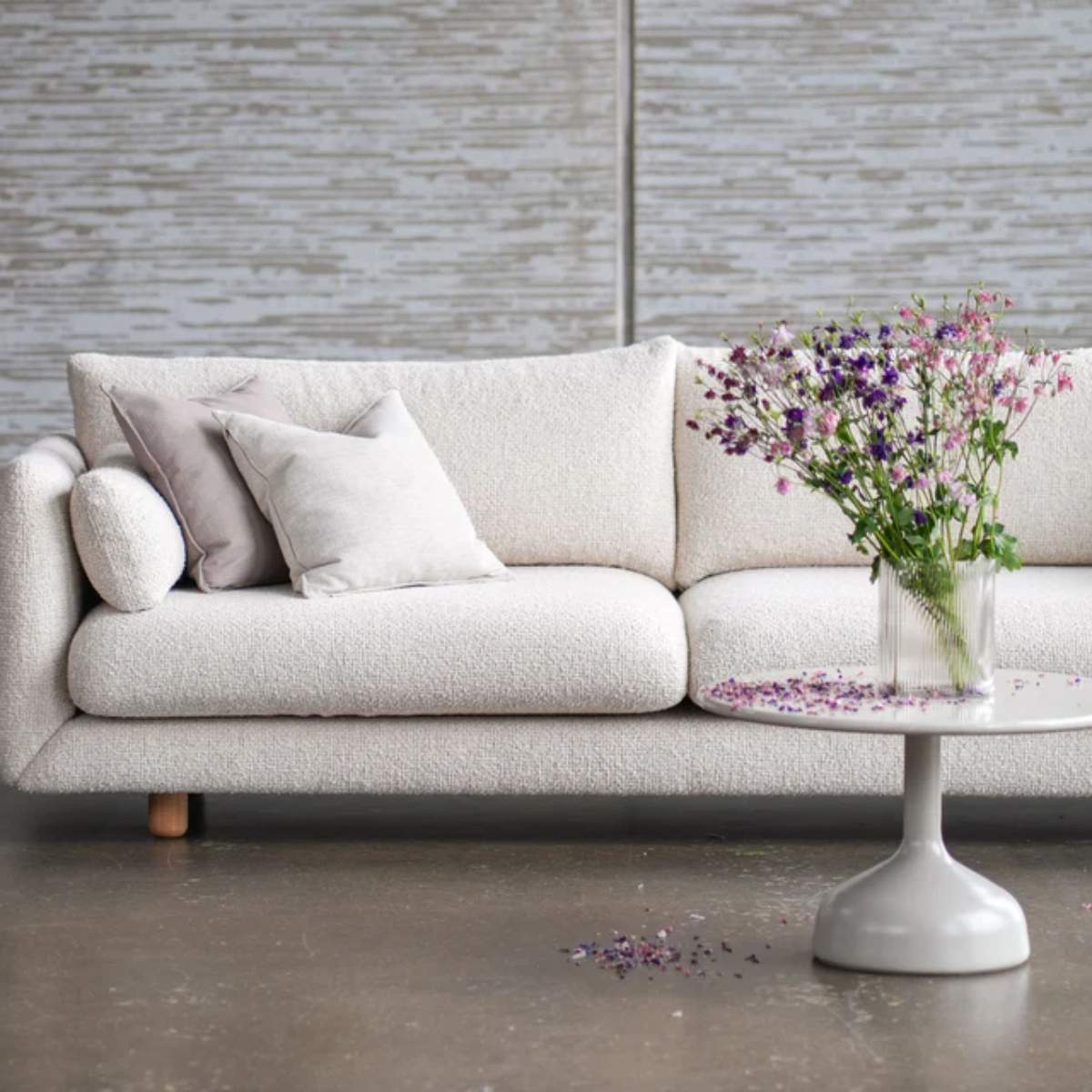Cane-line Bloom 2-Seater Sofa With Chaise Longue, Left And Teak Legs