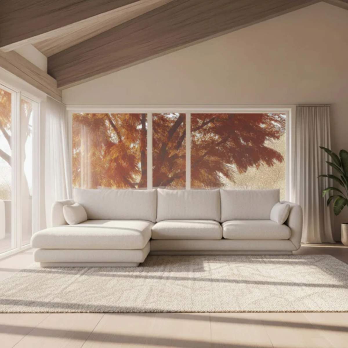 Cane-line Bloom 2-Seater Sofa With Chaise Longue, Right And Plinth