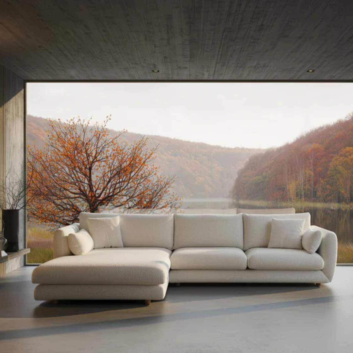 Cane-line Bloom 2-Seater Sofa With Chaise Longue, Right And Teak Legs