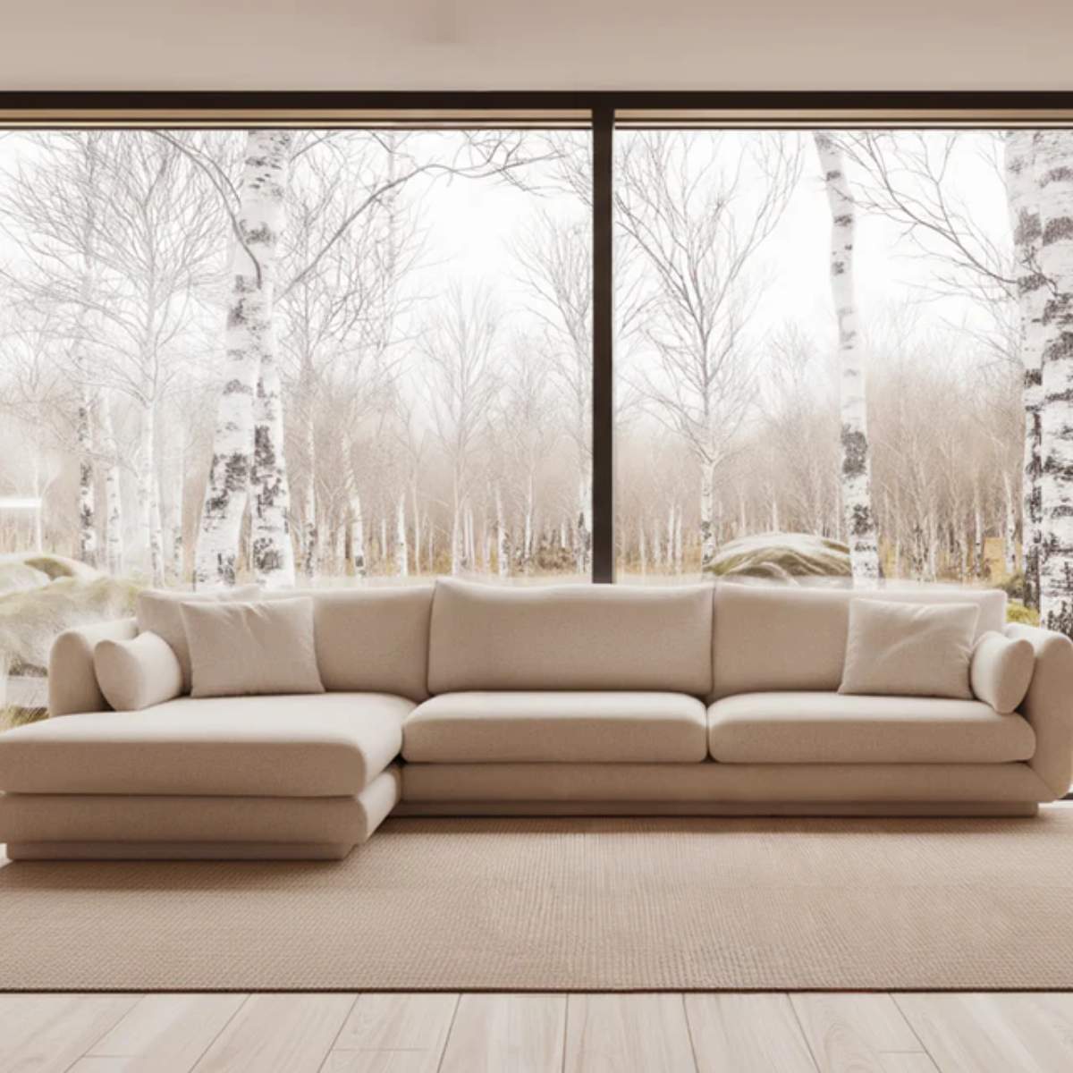 Cane-line Bloom 3-Seater Sofa With Chaise Longue, Right And Plinth