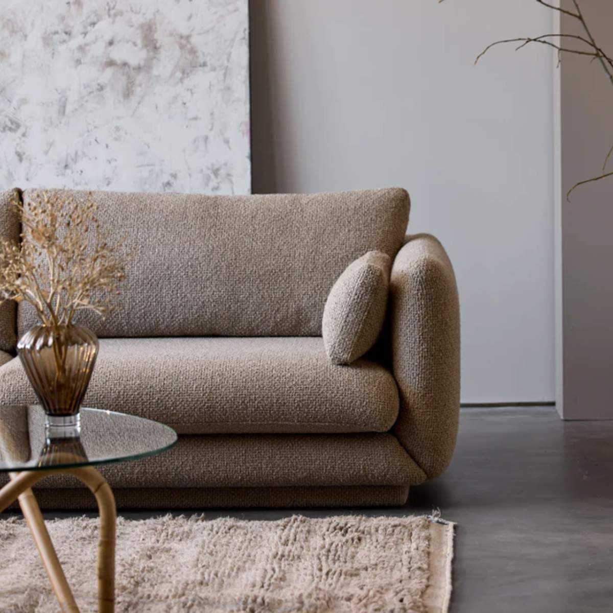 Cane-line Bloom 3-Seater Sofa With Chaise Longue, Right And Plinth