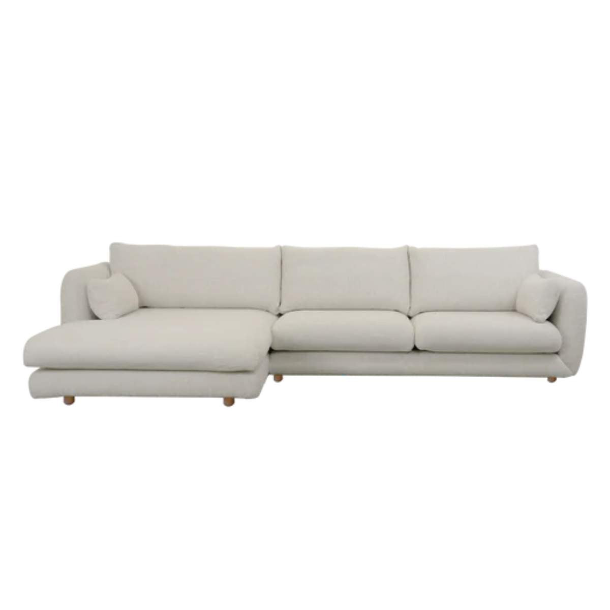 Cane-line Bloom 2-Seater Sofa With Chaise Longue, Right And Teak Legs