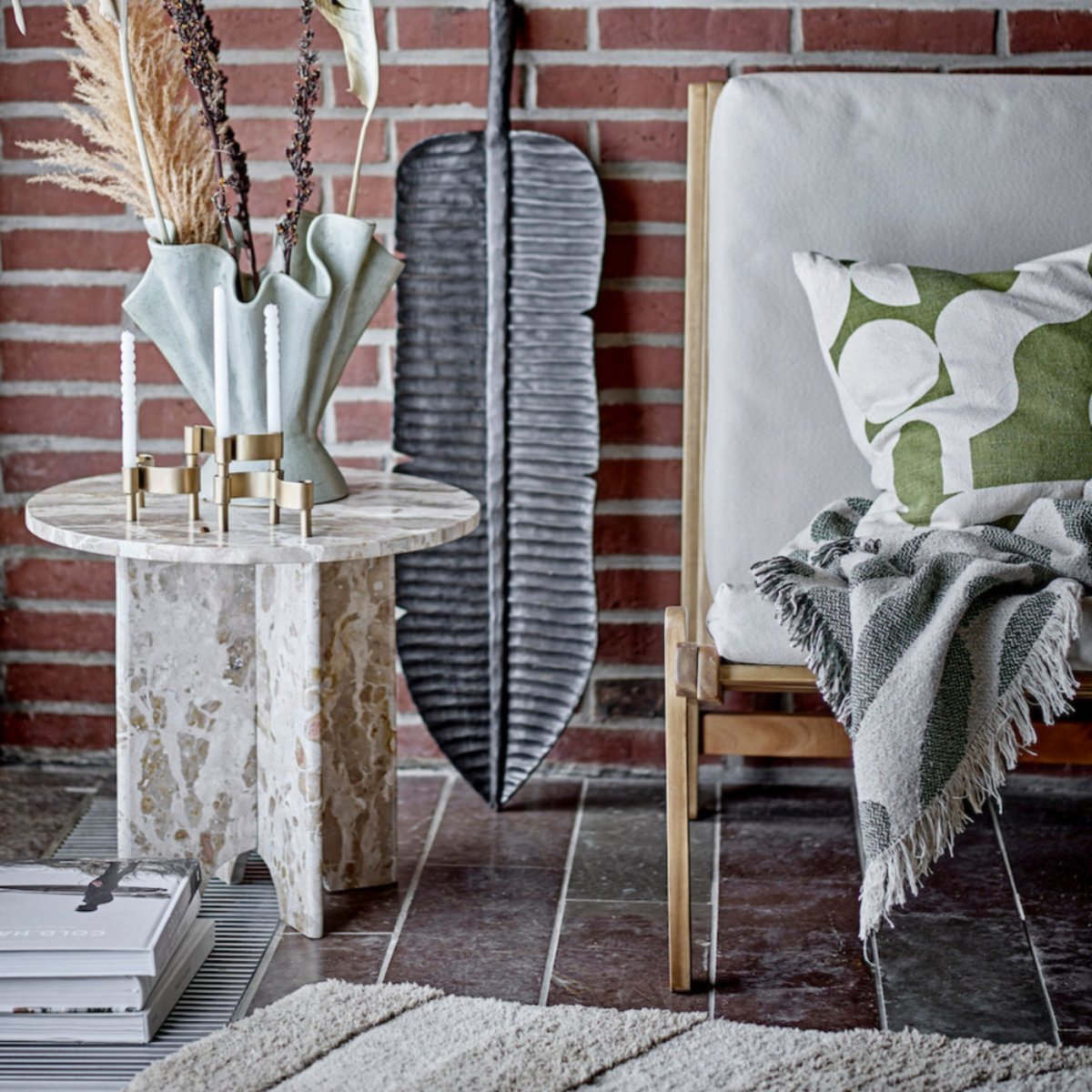 Bloomingville Jasmia Marble Side Table