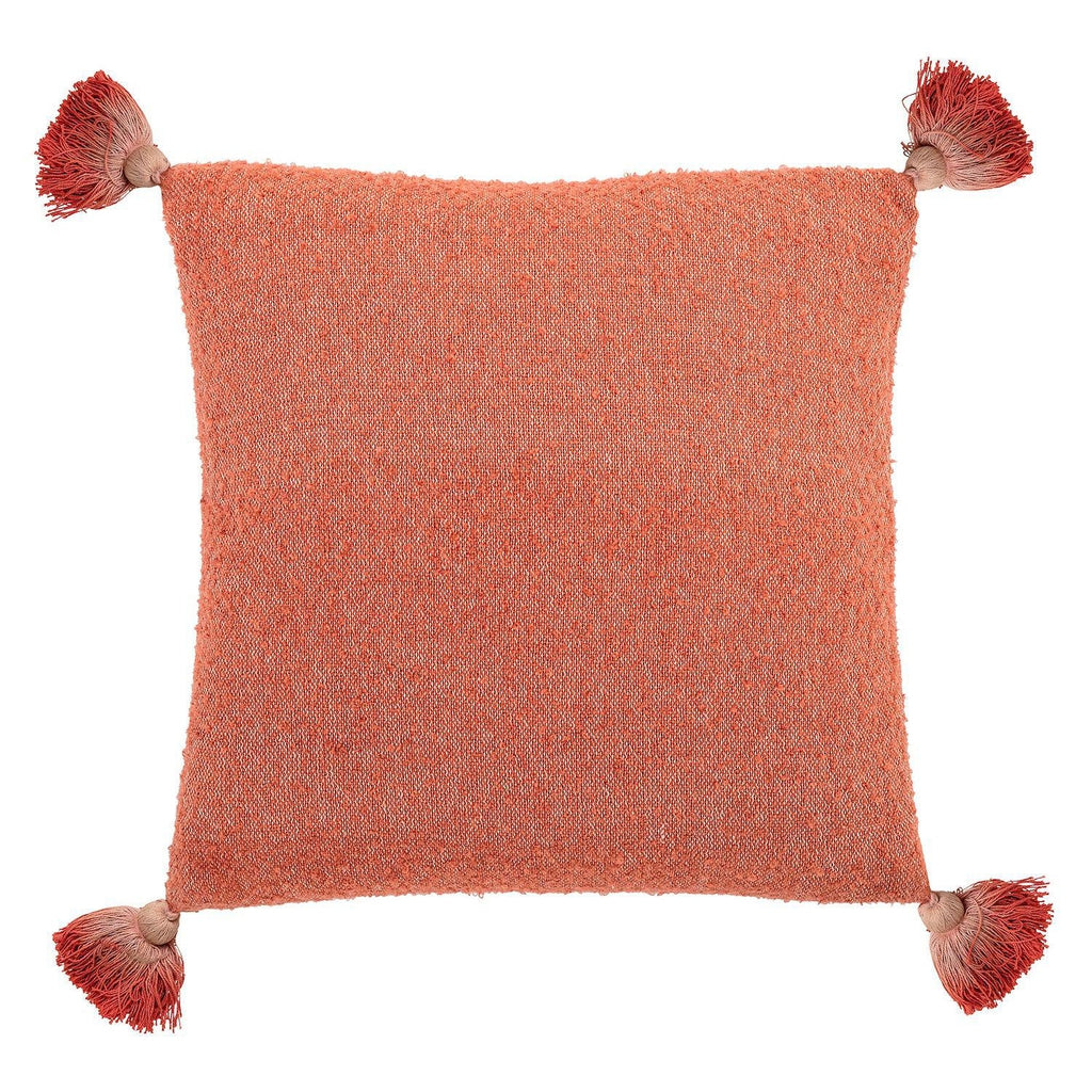 Bloomingville Julle Orange Cushion with Tassels-Beaumonde