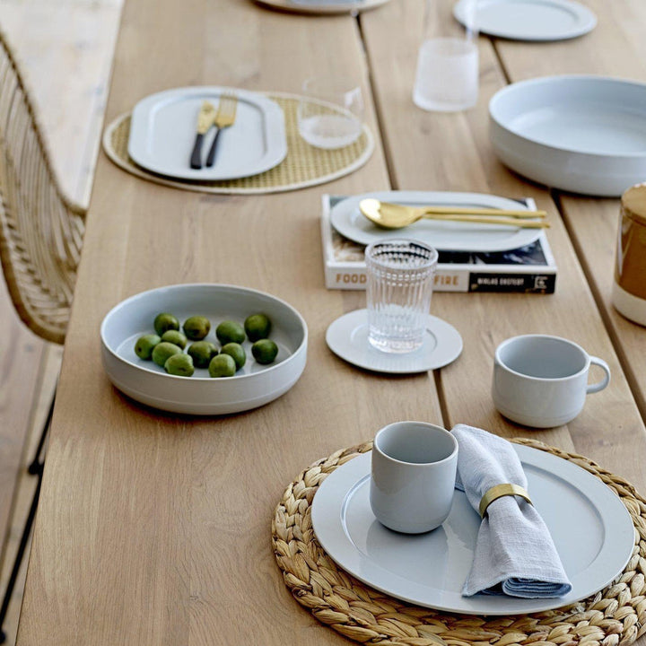 Woven Bamboo Round Placemat-Bloomingville-Beaumonde