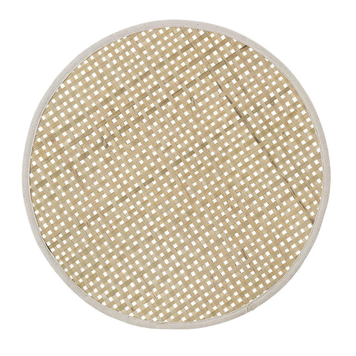 Woven Bamboo Round Placemat-Beaumonde
