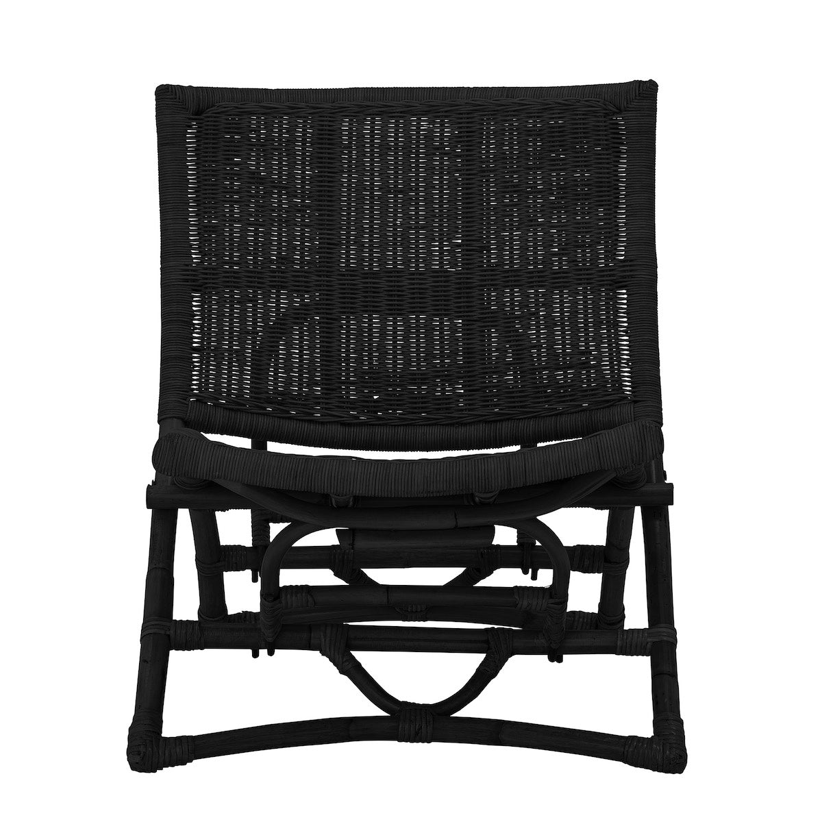 Bloomingville Baz Black Rattan Lounge Chair 82050207_1
