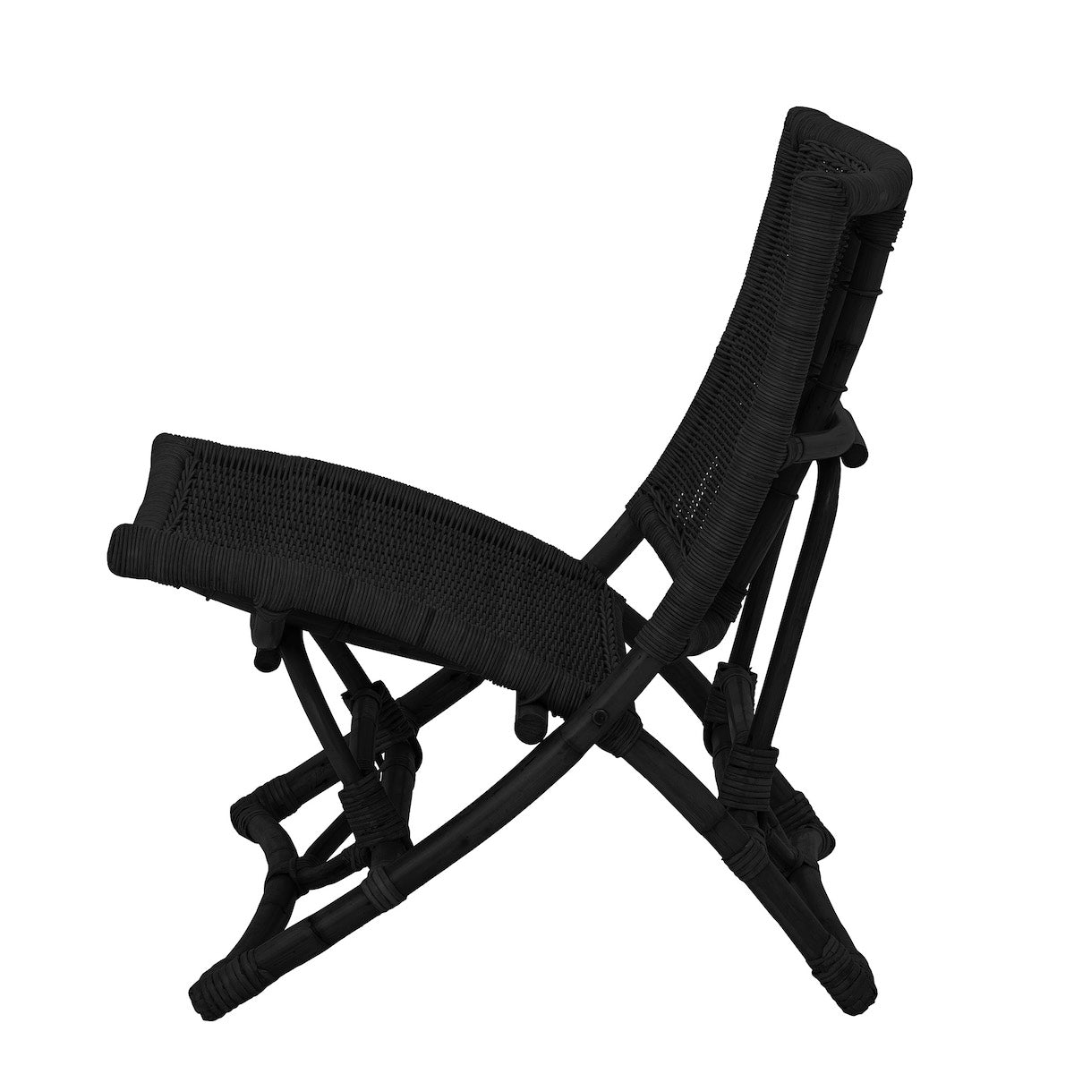 Bloomingville Baz Black Rattan Lounge Chair 82050207_4