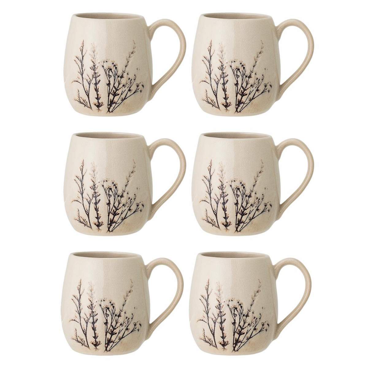 Bloomingville Bea Large Mug - Multipack - 6 Mugs