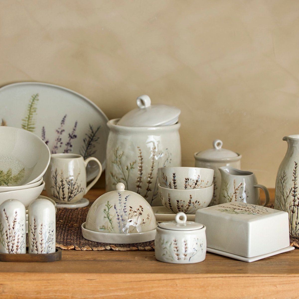 Bloomingville Bea Stoneware Block Butter Box Lifestyle
