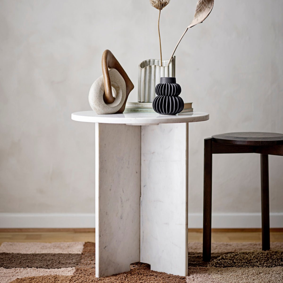  Bloomingville Jasmia White Marble Side Table 82057280 Lifestyle 4