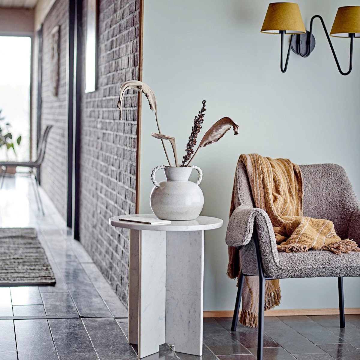  Bloomingville Jasmia White Marble Side Table 82057280 Lifestyle 6